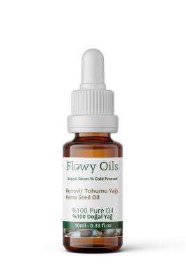 Flowy Oils Kenevir Tohumu Yağı %100 Doğal Bitkisel Sabit Yağ Hemp Seed Oil 10ml - 1