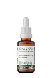 Flowy Oils Kenevir Tohumu Yağı %100 Doğal Bitkisel Sabit Yağ Hemp Seed Oil 50ml - 1