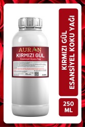 Auran Kırmızı Gül Esansiyel Uçucu Yağ Esans Koku Yağı Hobi Esans Mum Sabun Oda Kokusu 250ml - 1