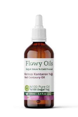 Flowy Oils Kırmızı Kantaron Yağı %100 Doğal Bitkisel Sabit Yağ Red Centaury Oil 100ml - 1