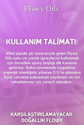 Flowy Oils Lavanta Doğal Lavanta Uyku Ve Yastık Spreyi Lavender Sleep And Pıllow Spray 50 ml - 6