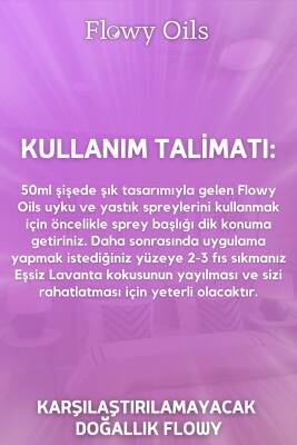 Flowy Oils Lavanta Doğal Lavanta Uyku Ve Yastık Spreyi Lavender Sleep And Pıllow Spray 50 ml - 6