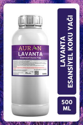 Auran Lavanta Esansiyel Uçucu Yağ Esans Koku Yağı Hobi Esans Mum Sabun Oda Kokusu 500ml - 1