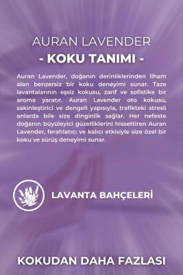 Lavender Oto Kokusu İp Askılı Araç Kokusu Uzun Süre Kalıcı Lavanta Araba Kokusu 8ml - 3