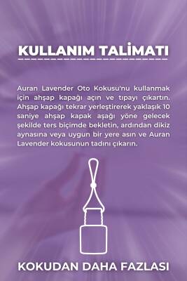 Lavender Oto Kokusu İp Askılı Araç Kokusu Uzun Süre Kalıcı Lavanta Araba Kokusu 8ml - 6