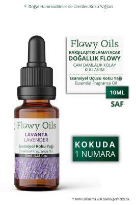 Flowy Oils Lavanta Saf Esansiyel Uçucu Koku Yağı Esans Buhurdanlık Yağı Difüzör Esansı Fragrance Oil 10ml - 1