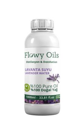 Flowy Oils Lavanta Suyu %100 Tam Saf Doğal Yağlı Distilasyon Hidrosöl Suyu Lavander Hydrosol 1000ml 1 Litre - 1