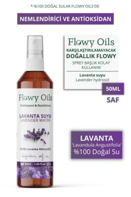 Flowy Oils Lavanta Suyu Nemlendirici Ve Antioksidan %100 Tam Saf Doğal Yağlı Distilasyon Hidrosöl Suyu 50ml - 1