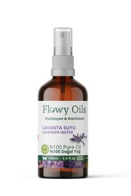 Flowy Oils Lavanta Suyu Nemlendirici Ve Antioksidan Cam Şişe %100 Tam Saf Doğal Yağ Distilasyon Hidrosöl 100ml - 2