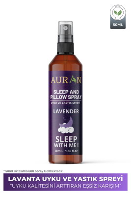 Auran Lavanta Uyku Ve Yastık Spreyi Rahatlatıcı Uyku Ve Dinlenme Spreyi Sleep And Pıllow Spray 50ml - 1