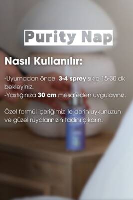 Purity Nap Lavanta Uyku ve Yastık Spreyi, Sleep and Pillow Spray, Doğal Melatonin Aromaterapi Sprey 100 ml - 6