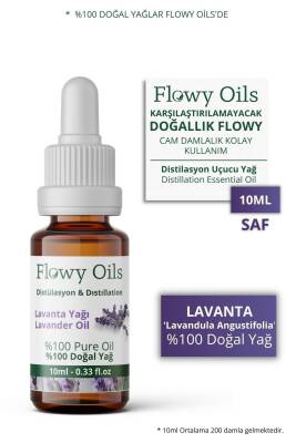 Flowy Oils Lavanta Yağı %100 Doğal Bitkisel Uçucu Yağ Lavender Oil 10ml - 1