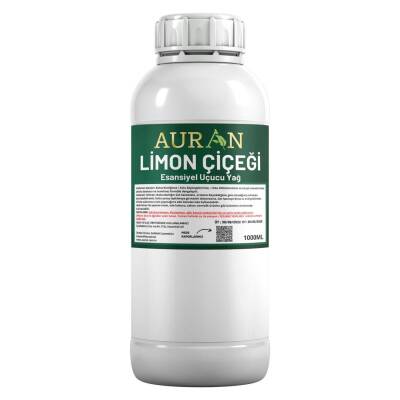 Auran Limon Çiçeği Esansiyel Uçucu Yağ Esans Koku Yağı Hobi Esans Mum Sabun Oda Kokusu 1000ml - 1