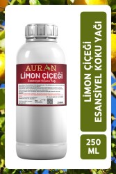 Auran Limon Çiçeği Esansiyel Uçucu Yağ Esans Koku Yağı Hobi Esans Mum Sabun Oda Kokusu 250ml - 1