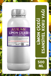 Auran Limon Çiçeği Esansiyel Uçucu Yağ Esans Koku Yağı Hobi Esans Mum Sabun Oda Kokusu 500ml - 1