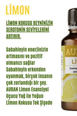 Limon Esansiyel Uçucu Koku Yağı Ortam Kokusu Doğal Yağ Sihirli Küre Hobi Esansı 30ml - 2