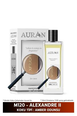 Auran M120 - Alexandre Iı Erkek Parfüm Amber Odunsu 50ml - 1