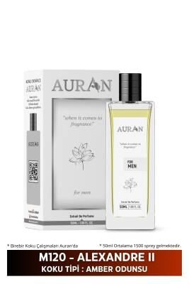 Auran M120 - Alexandre Iı Erkek Parfüm Amber Odunsu 50ml - 2