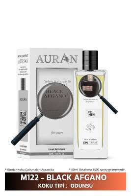 Auran M122 - Black Afgano Erkek Parfüm 50ml - 1