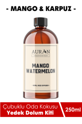 Auran Mango & Karpuz Yedek Çubuklu Oda Ve Ortam Kokusu Esansı Yedek Dolum Mango & Watermelon 250ml - 1