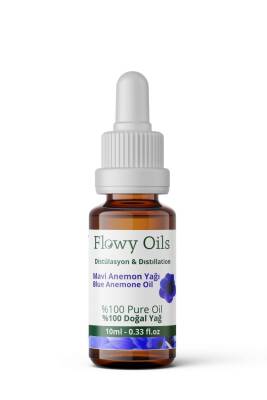 Flowy Oils Mavi Anemon Yağı %100 Doğal Bitkisel Uçucu Yağ Blue Anemone Oil 10ml - 1