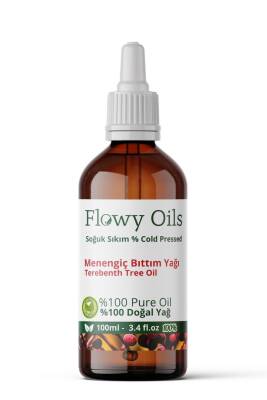 Flowy Oils Menengiç Bıttım Yağı %100 Doğal Bitkisel Sabit Yağ Terebenth Tree Oil 100ml - 1