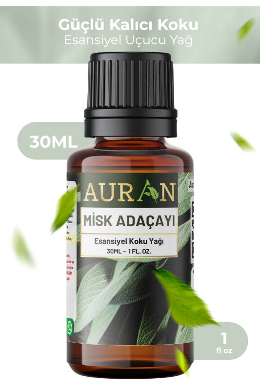 Misk Adaçayı Esansiyel Uçucu Koku Yağı Difüzör Esansı Buhurdanlık Yağı Aromaterapi Yağı 30ml - 1