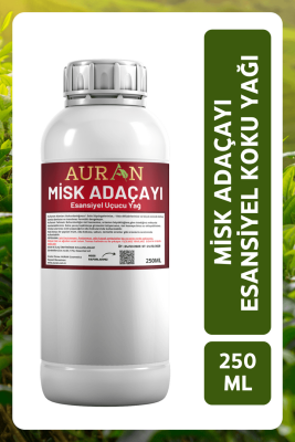 Auran Misk Adaçayı Esansiyel Uçucu Yağ Esans Koku Yağı Hobi Esans Mum Sabun Oda Kokusu 250ml - 1