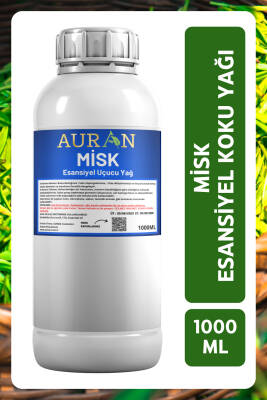 Auran Misk Esansiyel Uçucu Yağ Esans Koku Yağı Hobi Esans Mum Sabun Oda Kokusu 1000ml - 1