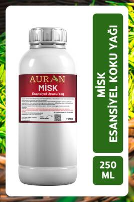 Auran Misk Esansiyel Uçucu Yağ Esans Koku Yağı Hobi Esans Mum Sabun Oda Kokusu 250ml - 1