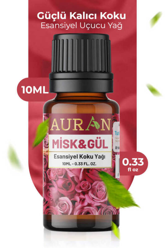 Misk & Gül Esansiyel Uçucu Koku Yağı Ortam Kokusu Doğal Yağ Sihirli Küre Hobi Esansı 10ml - 1