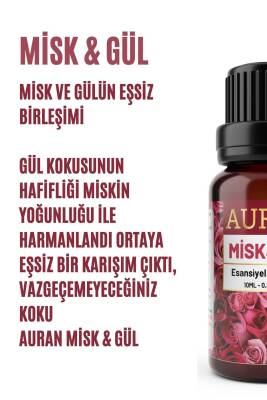 Misk & Gül Esansiyel Uçucu Koku Yağı Ortam Kokusu Doğal Yağ Sihirli Küre Hobi Esansı 30ml - 2