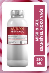 Auran Misk & Gül Esansiyel Uçucu Yağ Esans Koku Yağı Hobi Esans Mum Sabun Oda Kokusu 250ml - 1