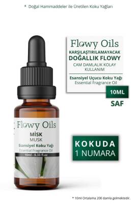 Flowy Oils Misk Saf Esansiyel Uçucu Koku Yağı Esans Buhurdanlık Yağı Difüzör Esansı Fragrance Oil 10ml - 1