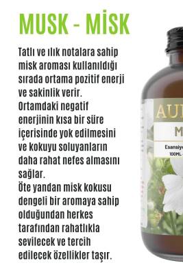 Misk & Gül Kokusu Esansiyel Uçucu Koku Yağı Difüzör Esansı Buhurdanlık Yağı Aromaterapi Yağı 100ml - 2