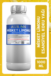 Auran Misket Limonu Esansiyel Uçucu Yağ Esans Koku Yağı Hobi Esans Mum Sabun Oda Kokusu 1000ml - 1