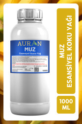 Auran Muz Esansiyel Uçucu Yağ Esans Koku Yağı Hobi Esans Mum Sabun Oda Kokusu 1000ml - 1