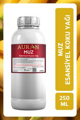 Auran Muz Esansiyel Uçucu Yağ Esans Koku Yağı Hobi Esans Mum Sabun Oda Kokusu 250ml - 1