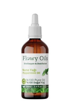 Flowy Oils Nane Yağı %100 Doğal Bitkisel Uçucu Yağ Peppermint Oil 100ml - 1