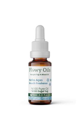 Flowy Oils Nefes Açıcı Karşım Uçucu Yağ Okaliptüs/nane %100 Doğal Bitkisel Uçucu Yağ Breath Freshener Oil 10ml - 2