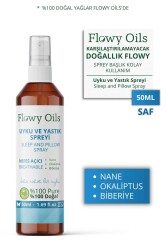 Flowy Oils Nefes Açıcı Uyku Ve Yastık Spreyi Okaliptus, Nane, Biberiye Breathable Sleep And Pıllow Spray 50 ml - 1