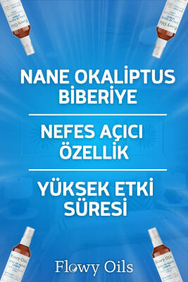 Flowy Oils Nefes Açıcı Uyku Ve Yastık Spreyi Okaliptus, Nane, Biberiye Breathable Sleep And Pıllow Spray 50 ml - 4