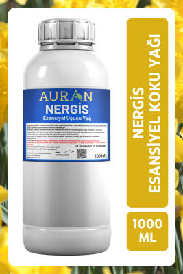 Auran Nergis Esansiyel Uçucu Yağ Esans Koku Yağı Hobi Esans Mum Sabun Oda Kokusu 1000ml - 1