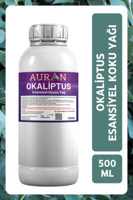 Auran Okaliptus Esansiyel Uçucu Yağ Esans Koku Yağı Hobi Esans Mum Sabun Oda Kokusu 500ml - 1