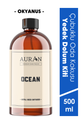 Auran Okyanus Yedek Çubuklu Oda Ve Ortam Kokusu Esansı Yedek Dolum Ocean 500ml - 1