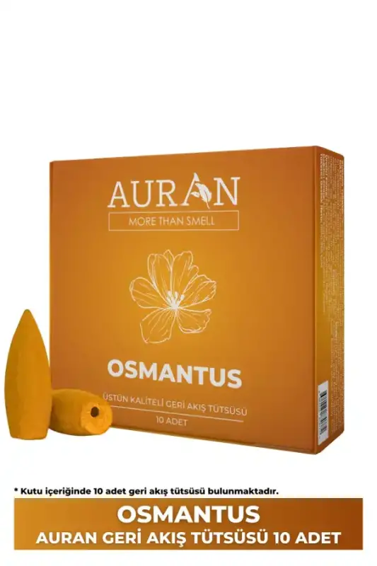 Auran Osmantus Kokulu Geri Akış Tütsüsü konik Tütsü Osmanthus Backflow Incense Cones 10 Adet - 1