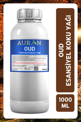 Auran Oud Esansiyel Uçucu Yağ Esans Koku Yağı Hobi Esans Mum Sabun Oda Kokusu 1000ml - 1