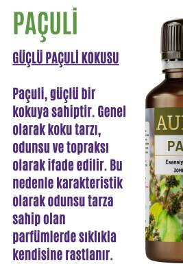 Paçuli Esansiyel Uçucu Koku Yağı Difüzör Esansı Buhurdanlık Yağı Aromaterapi Yağı 30ml - 2