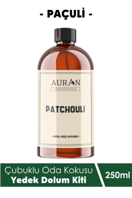 Auran Paçuli Yedek Çubuklu Oda Ve Ortam Kokusu Esansı Yedek Dolum Patchouli 250ml - 1