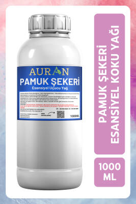 Auran Pamuk Şekeri Esansiyel Uçucu Yağ Esans Koku Yağı Hobi Esans Mum Sabun Oda Kokusu 1000ml - 1